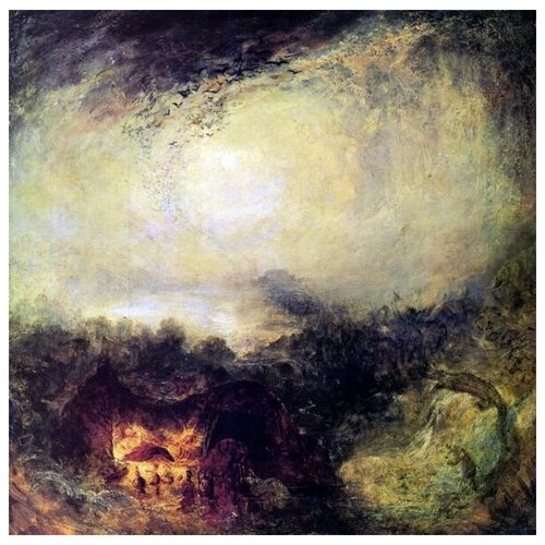  1000      (The Evening of the Deluge) Ҹ  30. x 30.