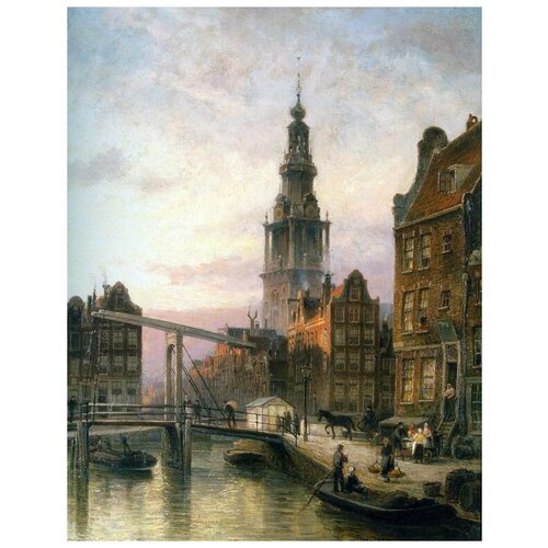        (Amsterdam in the twilight)    30. x 39.,  1210 