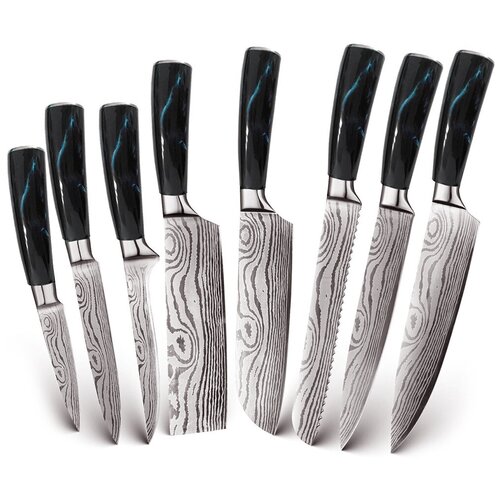  6900    Spetime 8-Pieces Kitchen Knife Set Blue (BU02KN8)