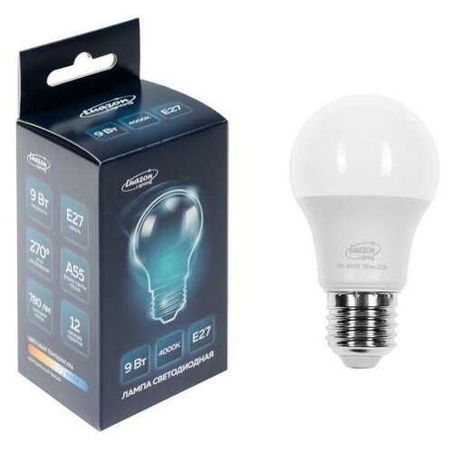 ������ 227� ����� c����������� Luazon Lighting A55 9 �� E27 780 �� 4000 � ������� ����