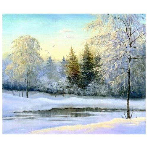  1130      (Winter Landscape) 29 36. x 30.