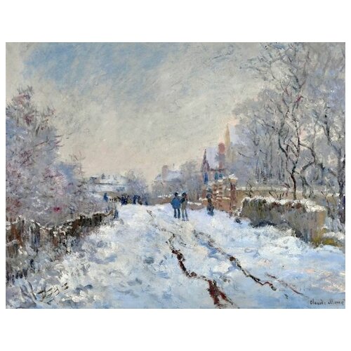 ������ 1750� ����������� �� ������ ������� ���� � �������� (Snow Scene at Argenteuil) ���� ���� 51��. x 40��.