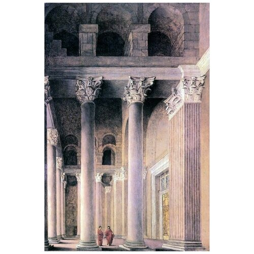        (Portico of the Pantheon, Rome)    30. x 45.,  1340 