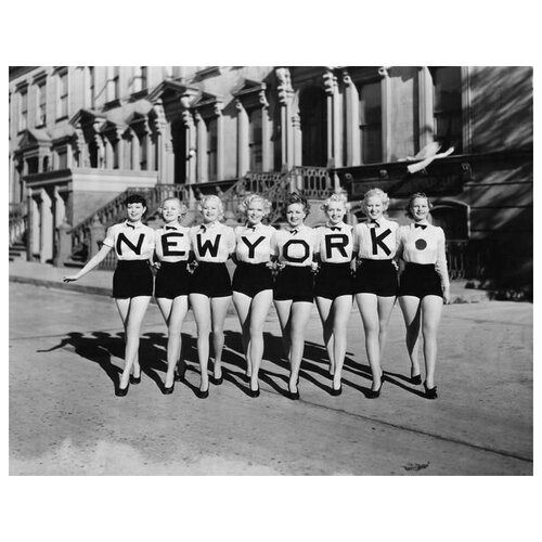  1750      - (Girls in New York) 51. x 40.