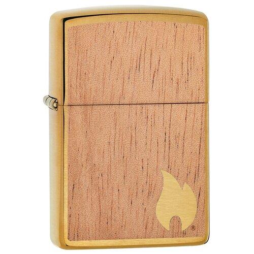  8280  Zippo 29901  WOODCHUCK USA Flame Brushed Brass