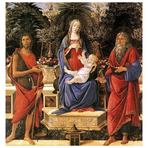  2670         (Madonna with child between the both Johannes)   60. x 63.