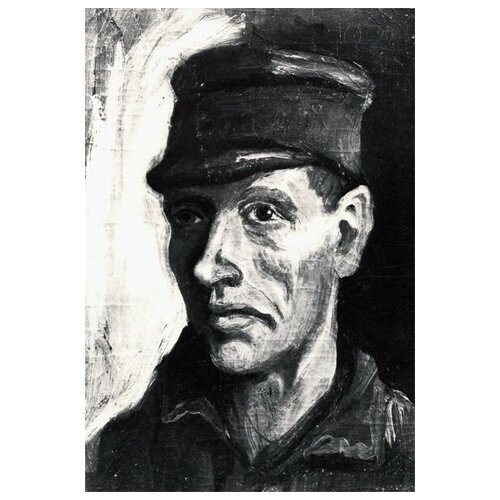 1940       (Head of a Peasant with Cap 2)    40. x 59.