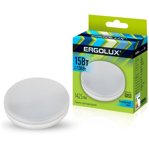 ������ 1410� �������� ������������ �������� Ergolux LED-GX53-15W-GX53-4K