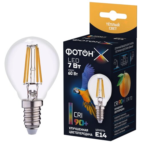 ������ 607� 24000 ����� ����� ������������ LED FL P45-c 7W E14 3000K, ����� � 24000 .