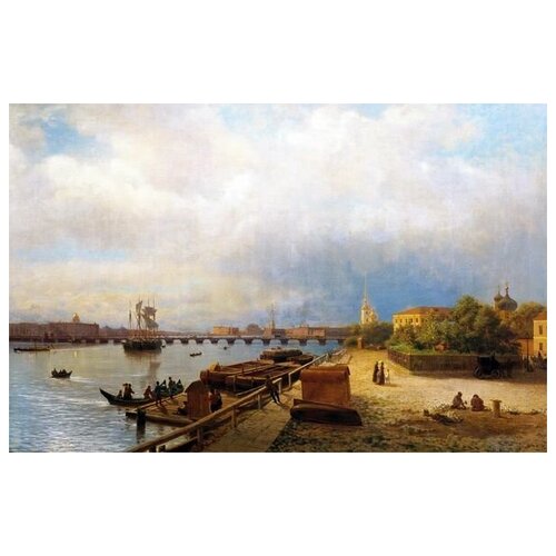  1350          (View of the Neva and the Peter and Paul Fortress)   46. x 30.