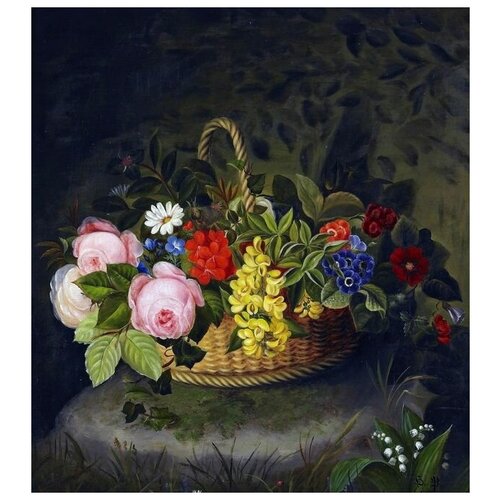  2130       (Flowers in a basket) 50. x 55.