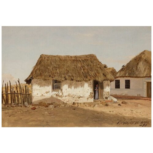 1940      (1853) (Colombia, Barranquilla, Two Houses) ׸   59. x 40.