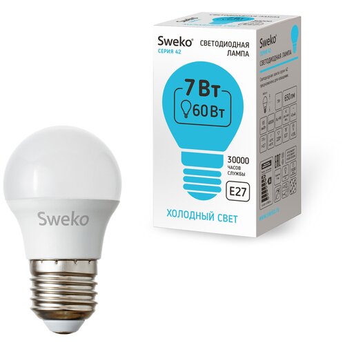 ������ 750� �������� �� 5 ����. Sweko ������������ ����� ����� 42 ��� ����� G45 E27 7W(650lm) 4000K 78�45
