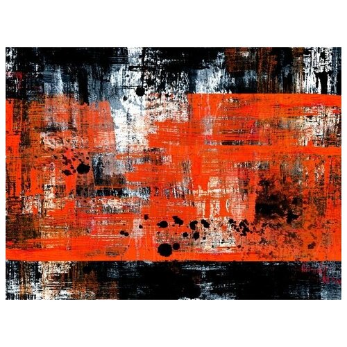 1220    -  (Red-black composition) 40. x 30.