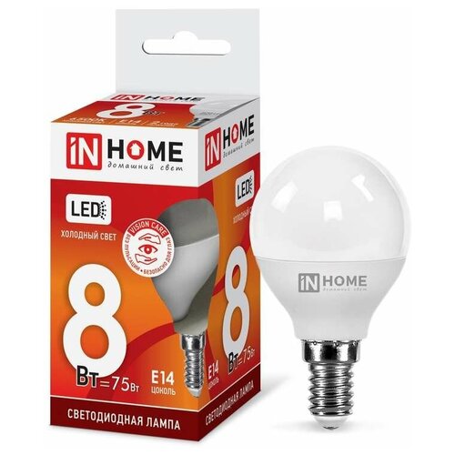 ������ 2272� ����� ������������ LED-���-VC 8�� 230� E14 6500� 720�� IN HOME 4690612024882 (30��.� ����.)