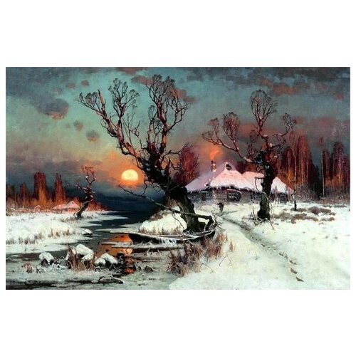  2010       (Sunset in the winter) 3   62. x 40.