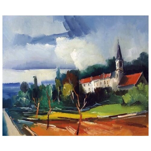  1130       ( Landscape with a Church)   36. x 30.