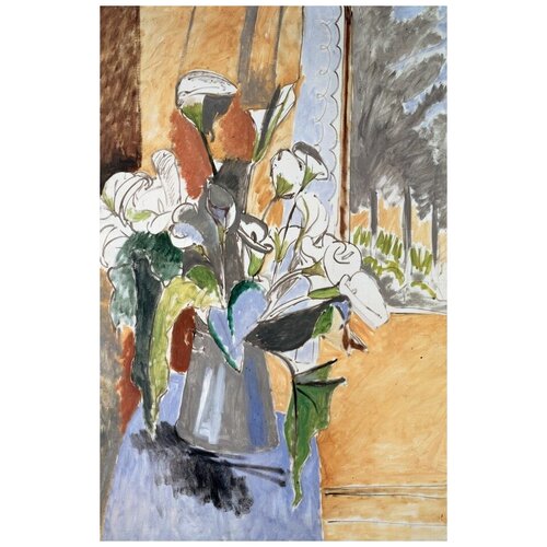         (Bouquet of Flowers on a Veranda)   30. x 46.,  1350 