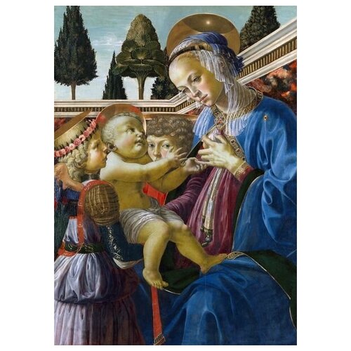  1270          (The Virgin and Child with Two Angels) 4    30. x 42.