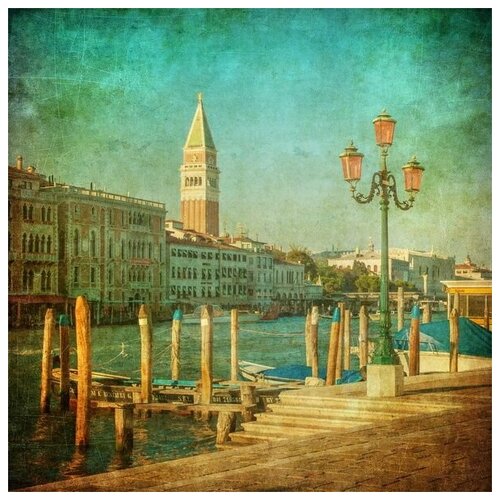        (Quay in Venice) 30. x 30.,  1000 
