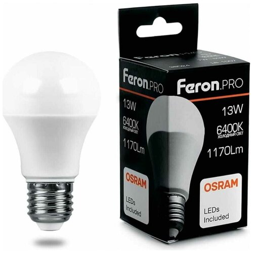 ������ 229� ����� ������������ Feron.PRO LB-1013 ��� E27 13W 6400K 38034