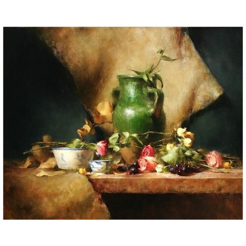  1710      (Green Vase)   50. x 40.