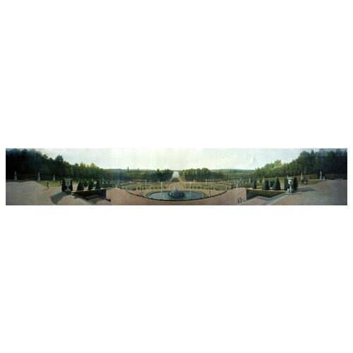  4200           (Panoramic View of the Palace and Gardens of Versailles)   180. x 30.