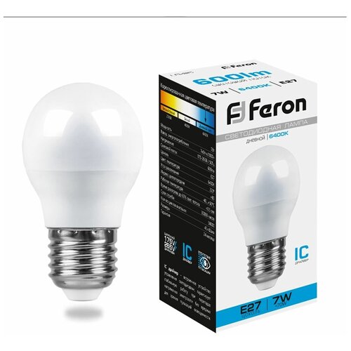 ������ 92� ����� ������������ Feron LB-95 ����� E27 7W 6400K