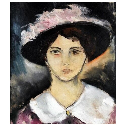  1120        (Woman in a Pink Hat)   30. x 35.