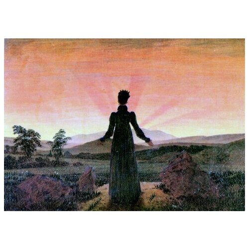 1870       (The woman at sunset)    56. x 40.