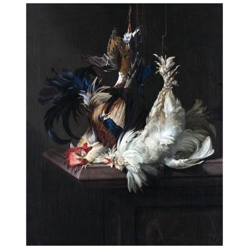  1700       (Still life with bird)    40. x 49.