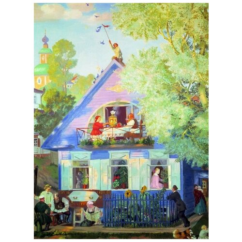  1810      (Blue house)   40. x 54.
