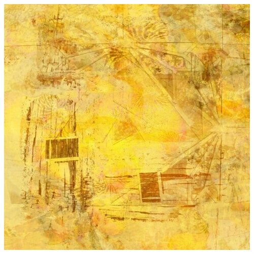  1460        (A composition in golden tones) 40. x 40.