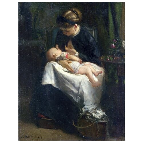  2410        (A Young Woman nursing a Baby)   50. x 65.