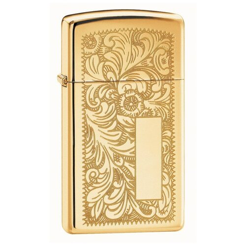  7310    ZIPPO Slim Venetian 1652B   High Polish Brass