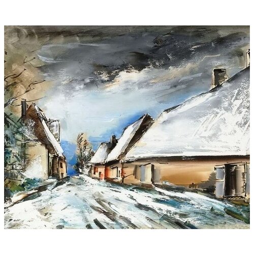  1680      (Snow-covered road) 3   48. x 40.