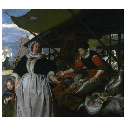           (Adriana van Heusden and Daughter at the Fishmarket)   67. x 60.,  2810 