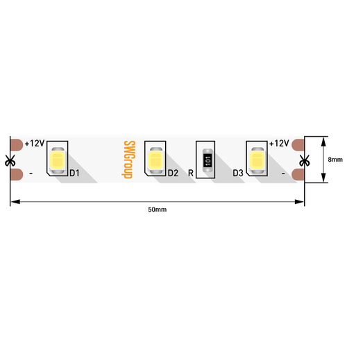  790   SWG260-12-4.8-W-M 12V 4.8W 6000K 