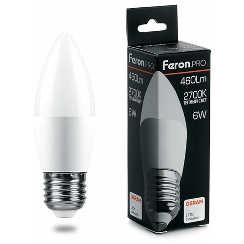 ������ 179� ����� ������������, (6W) 230V E27 2700K C37, LB-1306