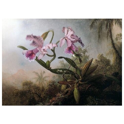  2530       (Orchids and Hummingbird) 2    69. x 50.