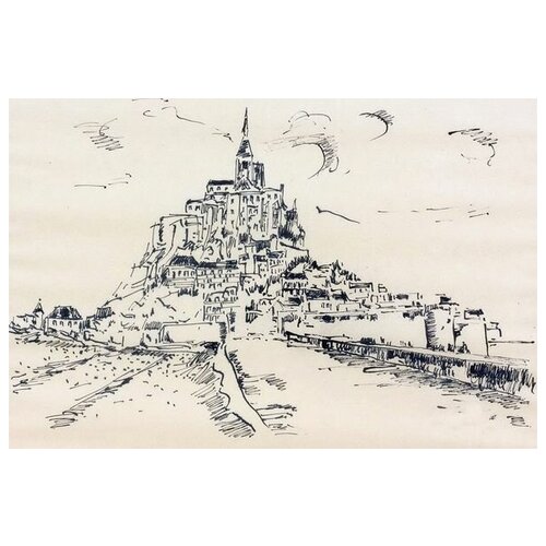  1340     - (The Mount Saint Michel)   45. x 30.