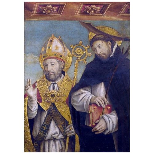  2580         (Saint Peter Martyr and a Bishop )    50. x 71.