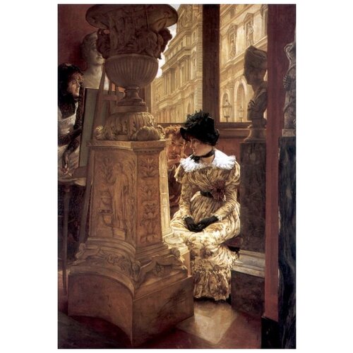 ������ 1930� ����������� �� ������ � ����� (In the Louvre) ����� ������ 40��. x 58��.