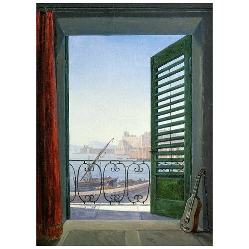          (Balcony overlooking the Bay of Naples)   40. x 55.,  1830 