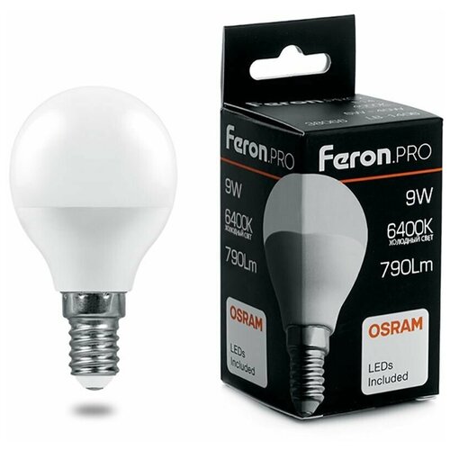  329   Feron.PRO 38079 LB-1409 E14 9 6400K