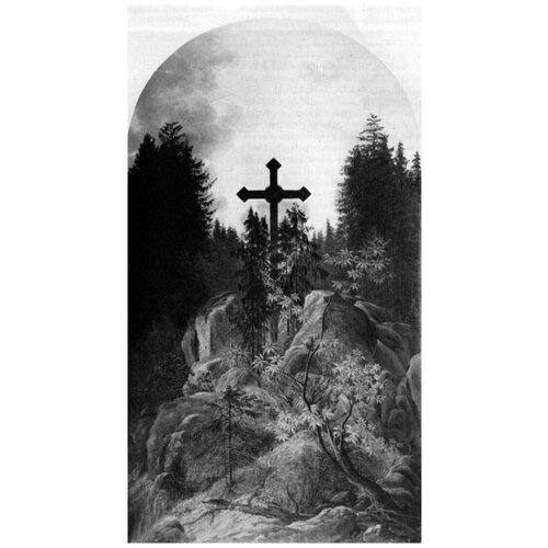  1550       (Cross in the Mountains) 2    30. x 55.