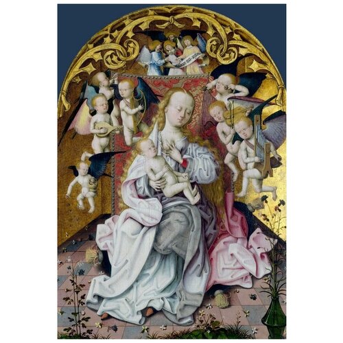  2640          (The Virgin and Child with Musical Angels) 50. x 73.