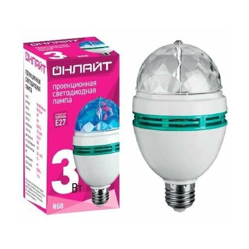 ������ 3166� ����� ������������ 61 120 OLL-DISCO-3-230-RGB-E27 3�� ������ 61120 (8��.)