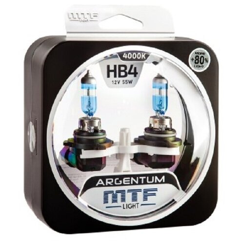    MTF Light  ARGENTUM +80% HB4(9006), 12V, 55W,  2 ,  1650 