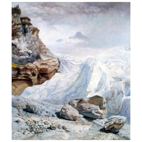  2200     (Glacier of Rosenlaui)   50. x 58.